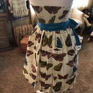 Anthropologie (Maeve) strapless butterfly dress